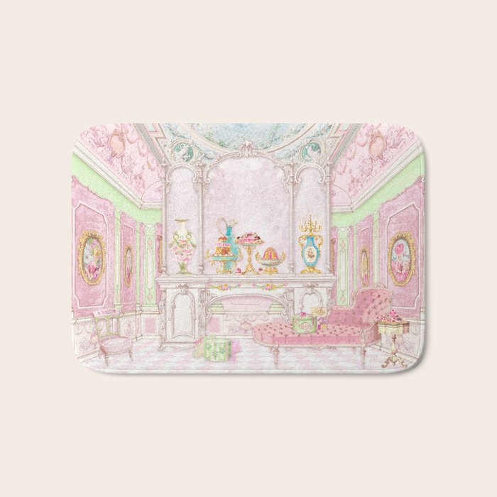 Paris Pink Patisserie Bath Mat Gallery Image 1