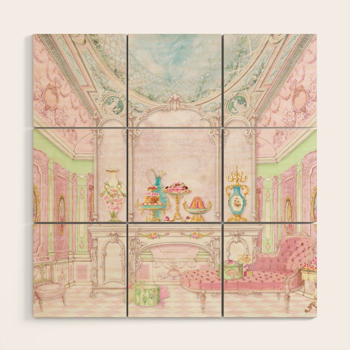 Paris Pink Patisserie Wood Wall Art Gallery Image 1