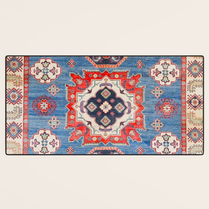 Blue Starblaze Handmade Kazak Rug Desk Mat Gallery Image 3