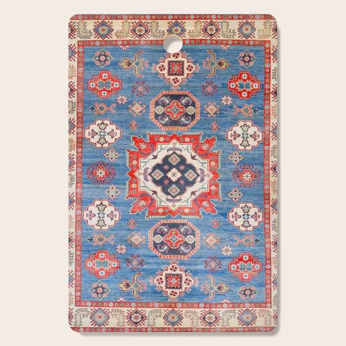 Blue Starblaze Handmade Kazak Rug Cutting Board Gallery Image 1