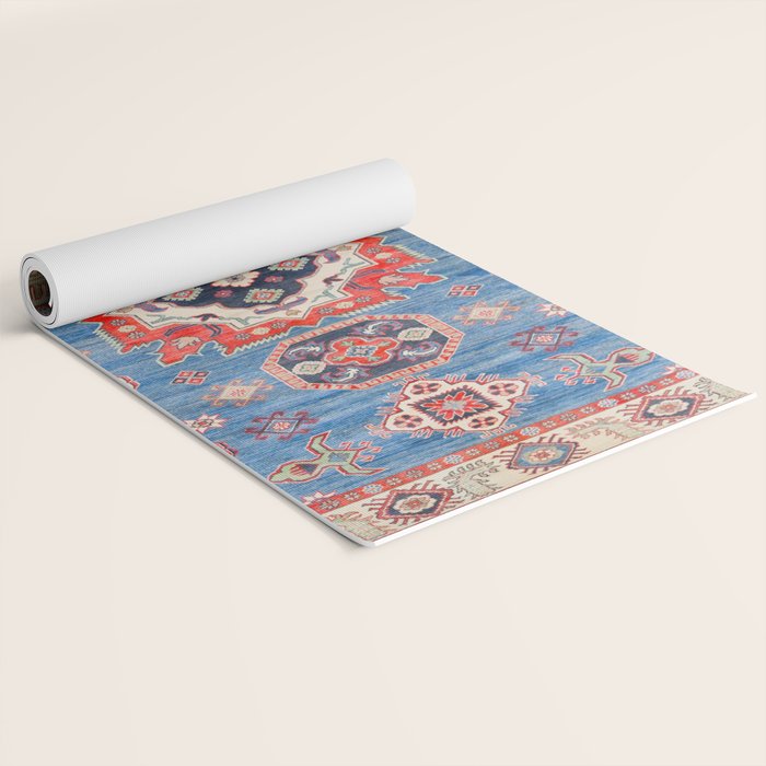 Blue Starblaze Handmade Kazak Rug Yoga Mat Gallery Image 2