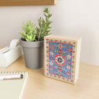 Blue Starblaze Handmade Kazak Rug Mini Art Print Gallery Image 2