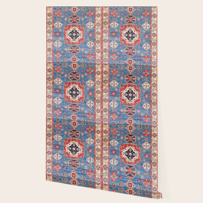 Blue Starblaze Handmade Kazak Rug Wallpaper Gallery Image 2