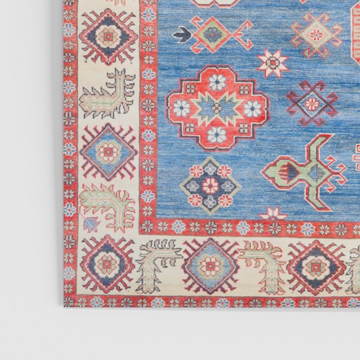 Blue Starblaze Handmade Kazak Rug Poster Gallery Image 3