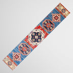 Blue Starblaze Handmade Kazak Rug Table Runner Gallery Image 3