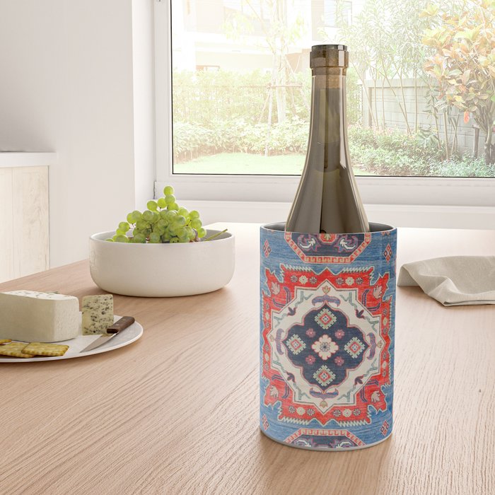 Blue Starblaze Handmade Kazak Rug Wine Chiller Gallery Image 4