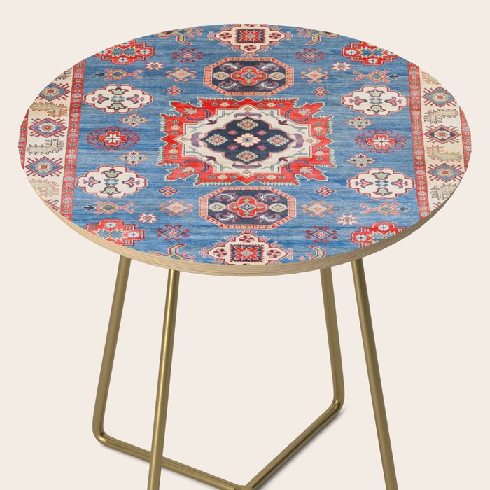 Blue Starblaze Handmade Kazak Rug Side Table Gallery Image 2