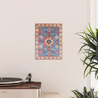 Blue Starblaze Handmade Kazak Rug Poster Gallery Image 2