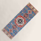Blue Starblaze Handmade Kazak Rug Yoga Mat Gallery Image 1