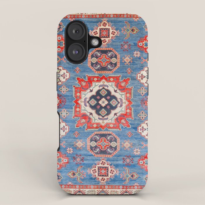 Blue Starblaze Handmade Kazak Rug iPhone Case Gallery Image 1