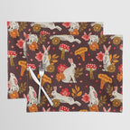Bunnies and Shrooms Pattern Placemat Gallery Image 1
