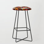 Bunnies and Shrooms Pattern Stool Gallery Image 1