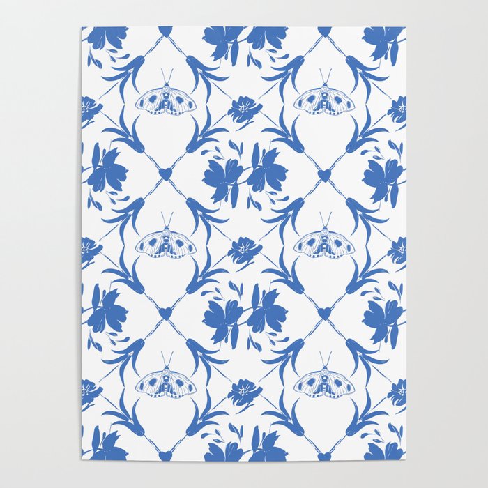 Floral Pleasure blue B Poster Gallery Image 4