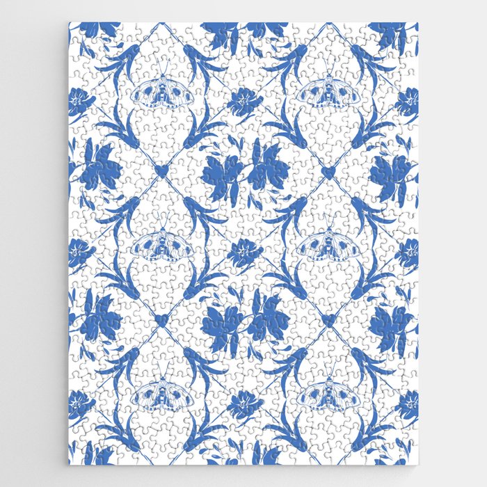 Floral Pleasure blue B Jigsaw Puzzle Gallery Image 1