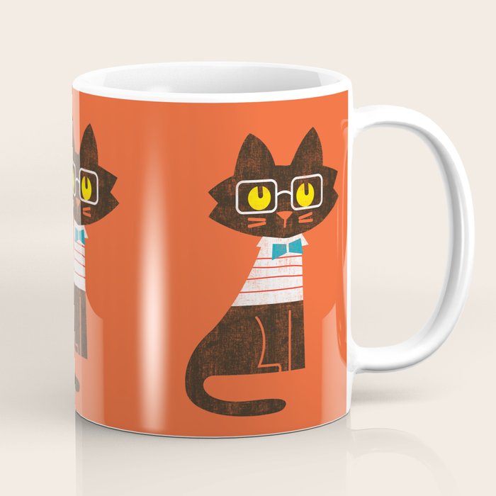 Fitz - Preppy cat Coffee Mug Gallery Image 1