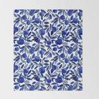 Coastal Blooms Throw Blanket Gallery Image 2