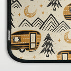 Little Camper - Cream, black, and gold Laptop Sleeve Gallery Image 3