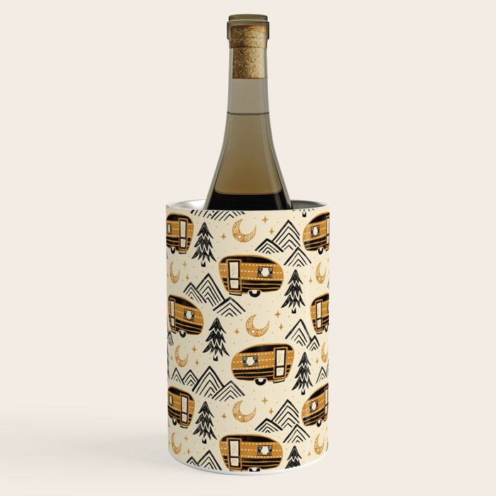 Little Camper - Cream, black, and gold Wine Chiller Gallery Image 3