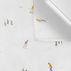 Mountain Skiers Pattern Wall Tapestry Gallery Image 3