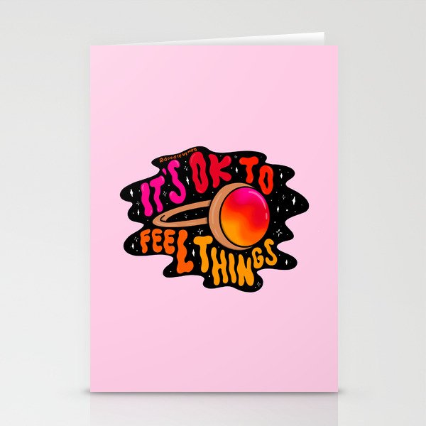 It's Ok to Feel Things Stationery Card Gallery Image 1