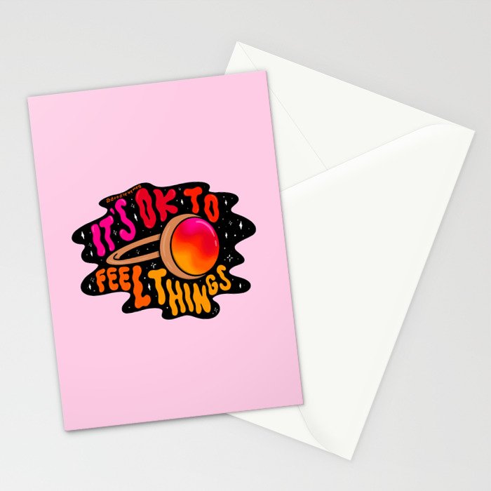It's Ok to Feel Things Stationery Card Gallery Image 2