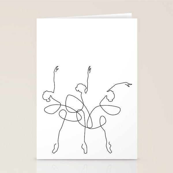 Ballet x 3 Stationery Card Gallery Image 2