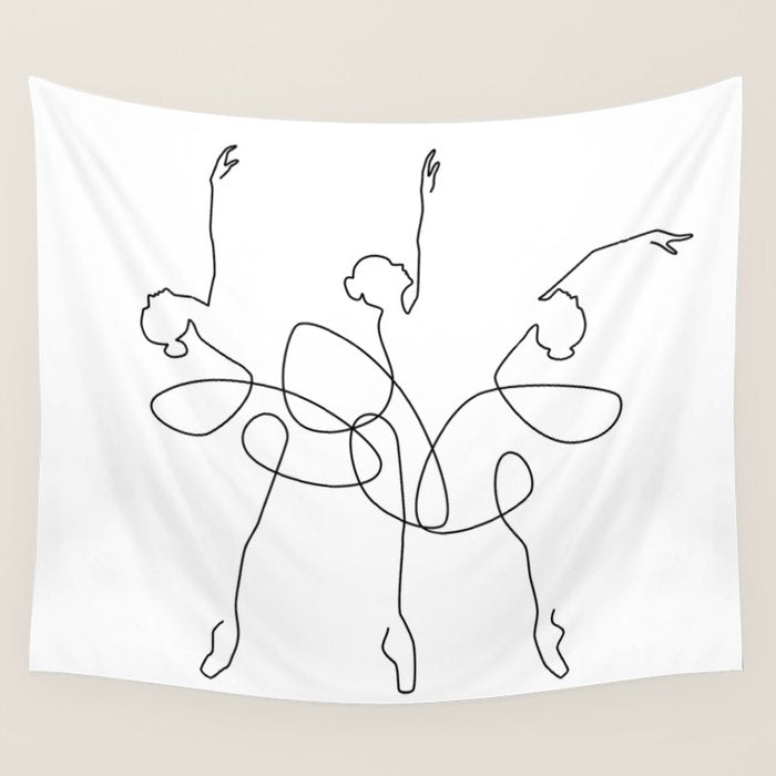Ballet x 3 Wall Tapestry Gallery Image 1