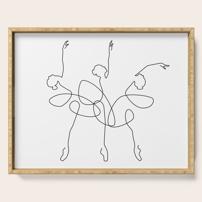 Ballet x 3 Serving Tray Gallery Image 1