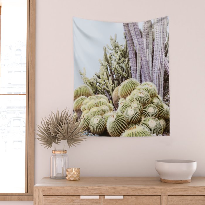 Cactus Garden #2 Wall Tapestry Gallery Image 2