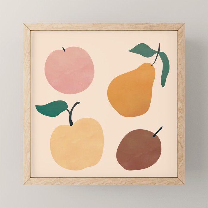 Four Fruit Mini Art Print Gallery Image 1