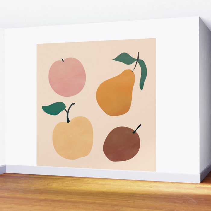 Four Fruit Wall Mural Gallery Image 2