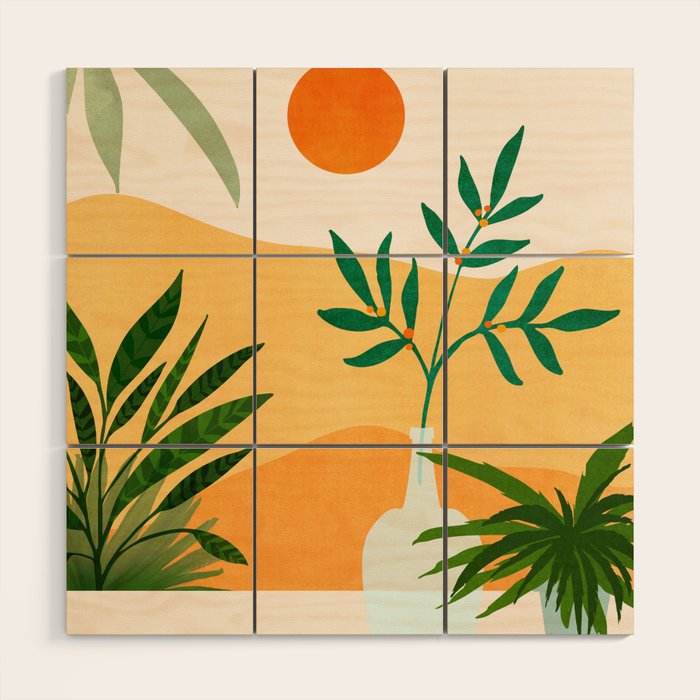 California Sunset Views Wood Wall Art Gallery Image 1