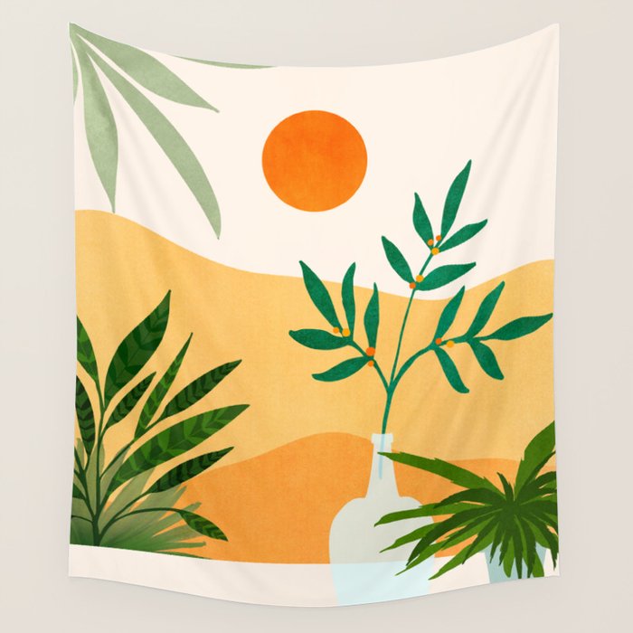 California Sunset Views Wall Tapestry Gallery Image 4