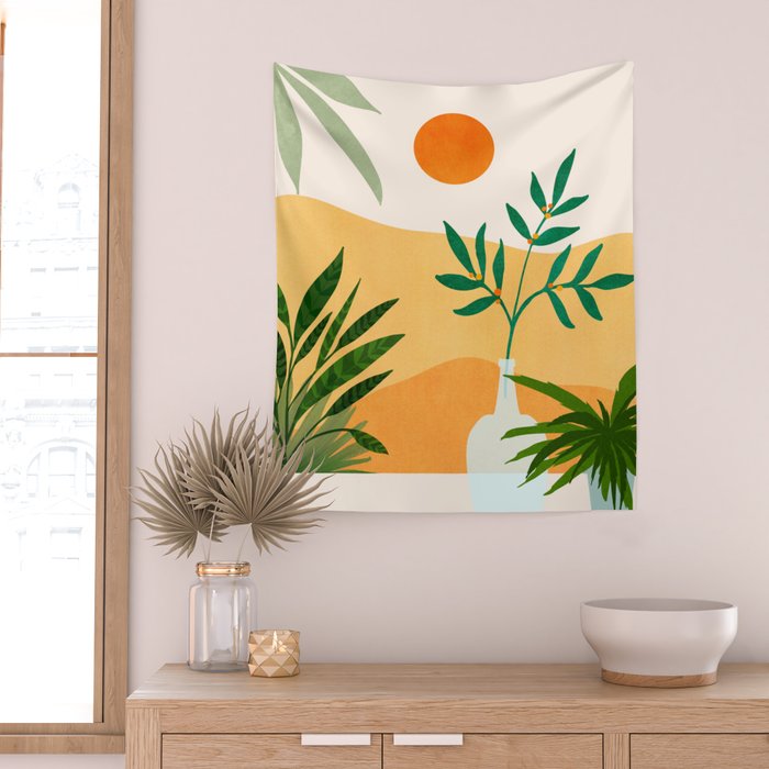 California Sunset Views Wall Tapestry Gallery Image 2