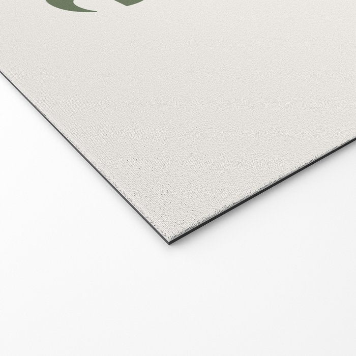Rise And Shine Muted Green On Cream Welcome Mat Gallery Image 2