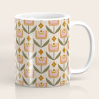 Retro Tulip Bloom - Mid Century Modern Floral Coffee Mug Gallery Image 1