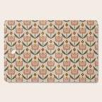 Retro Tulip Bloom - Mid Century Modern Floral Cutting Board Gallery Image 1