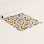Retro Tulip Bloom - Mid Century Modern Floral Yoga Mat Gallery Image 2