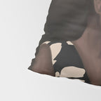 Woman in Bold Print with Black Horse Pillow Sham Gallery Image 4