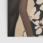 Woman in Bold Print with Black Horse Poster Gallery Image 3
