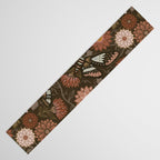 Moth Floral - Brown Table Runner Gallery Image 3