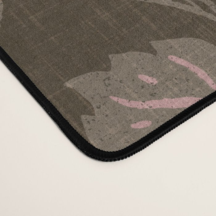 Moth Floral - Brown Desk Mat Gallery Image 4