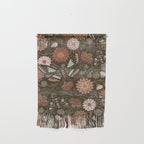 Moth Floral - Brown Wall Hanging Gallery Image 1