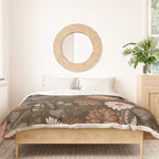 Moth Floral - Brown Duvet Cover Gallery Image 3