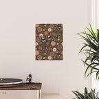 Moth Floral - Brown Poster Gallery Image 2