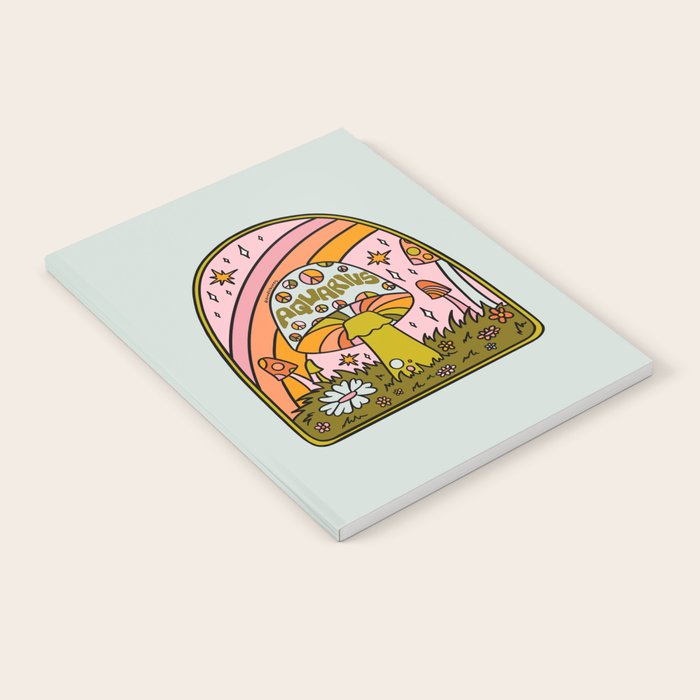 Aquarius Mushroom Notebook Gallery Image 1