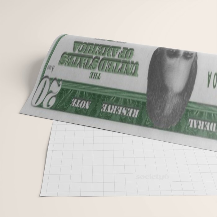 Proposed African American Icon Harriet Tubman Single U.S. Mint 20 Dollar bill Wrapping Paper Gallery Image 2