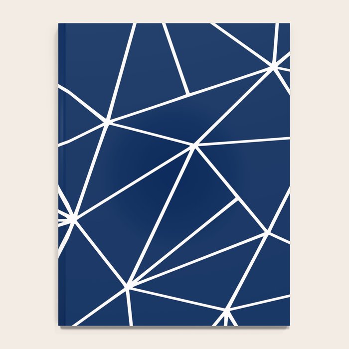 Triangle Geometric Art,  Navy Blue, Pieces Art Notebook Gallery Image 4