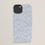 Ditsy Toile Floral Blue and White iPhone Case Gallery Image 21