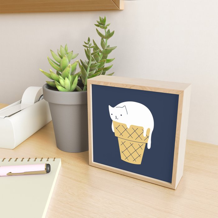 Meowlting kitty 1 Mini Art Print Gallery Image 2